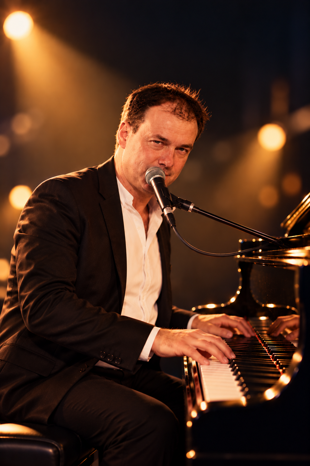 Portrait de David Vallet au piano